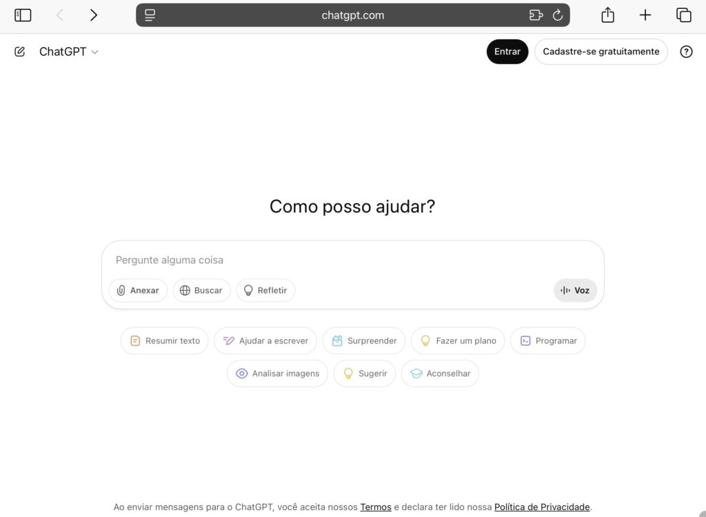 O básico do ChatGPT