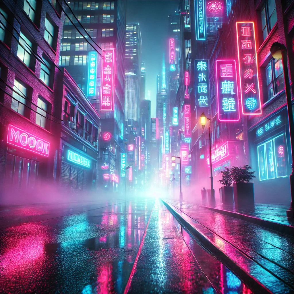 Prompts Avançados de Imagem para IA: Como Controlar Estilo, Iluminação e Composição com o ChatGPT 4 Prompts Avançados de Imagem para IA Paisagem cyberpunk