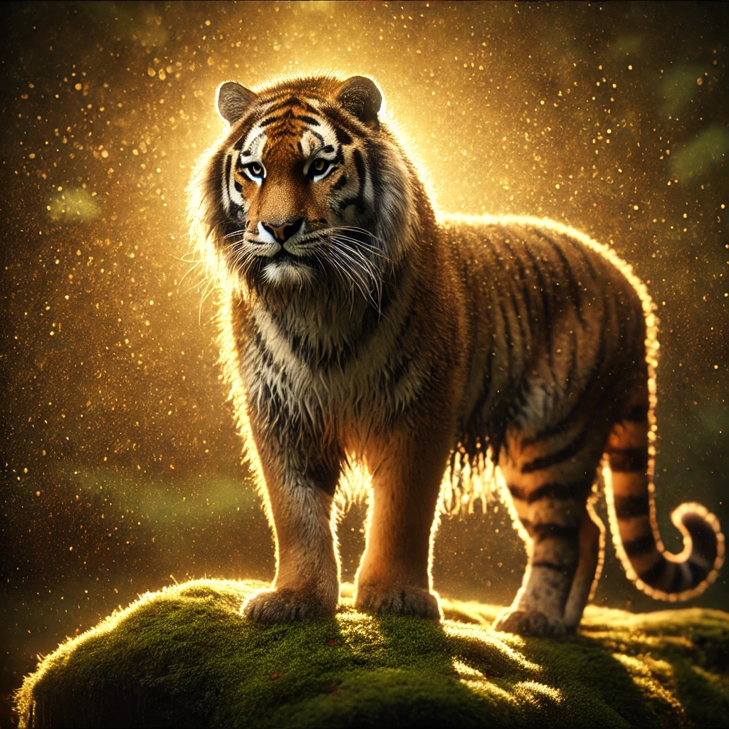 Prompts Avançados de Imagem para IA: Como Controlar Estilo, Iluminação e Composição com o ChatGPT 2 Prompts Avançados de Imagem para IA Tigre